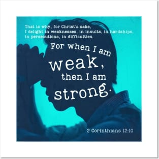 2 Corinthians 12:10 Posters and Art